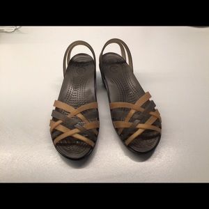 CROCS Rubber Sandals. Size 7.